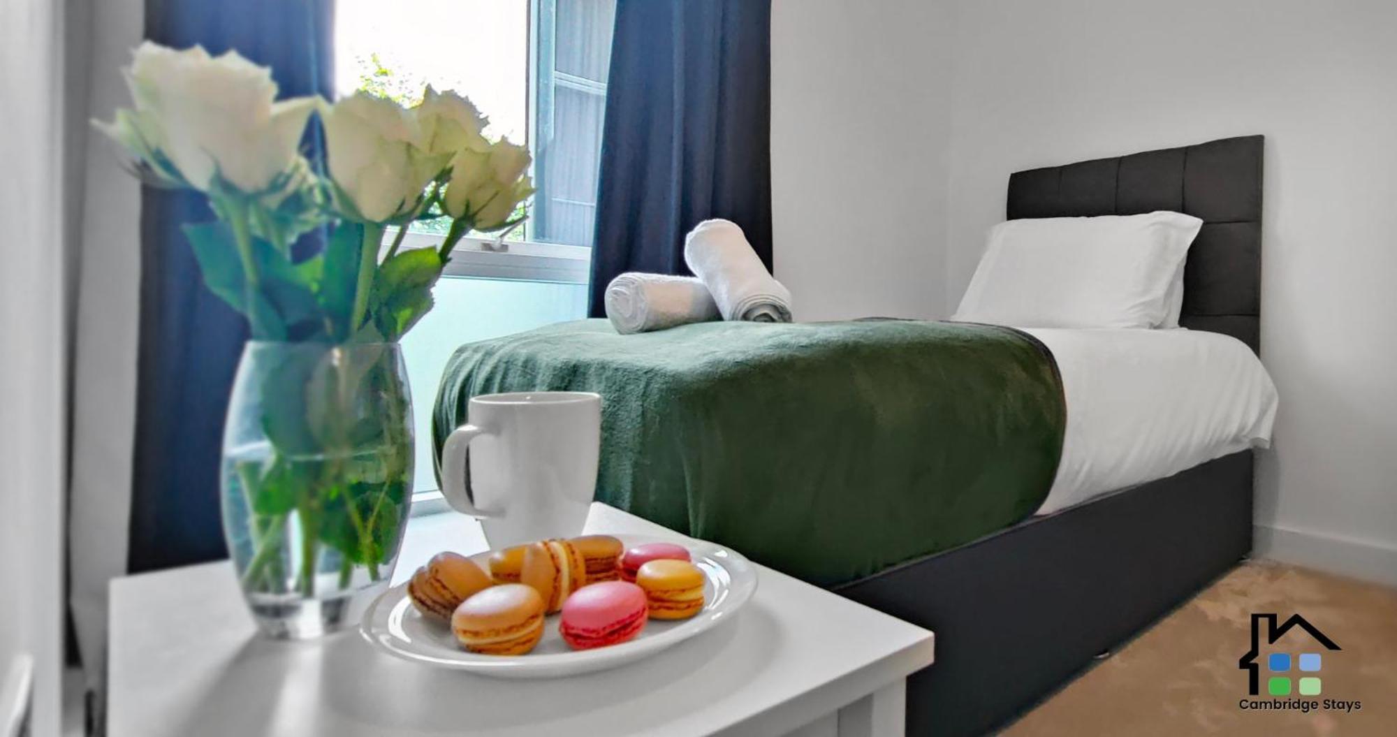Cambridge Stays Riverside Apart Hotel With 2Br Flats At The City Centre-Parking-Balcony Exterior foto